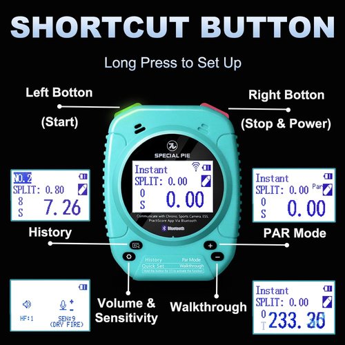 Shot Timer for Shooting Competition,Official Shot Timers in IPSC,IDPA,Seamless Connection Device,Shooting Timer for Training&Dry Fire