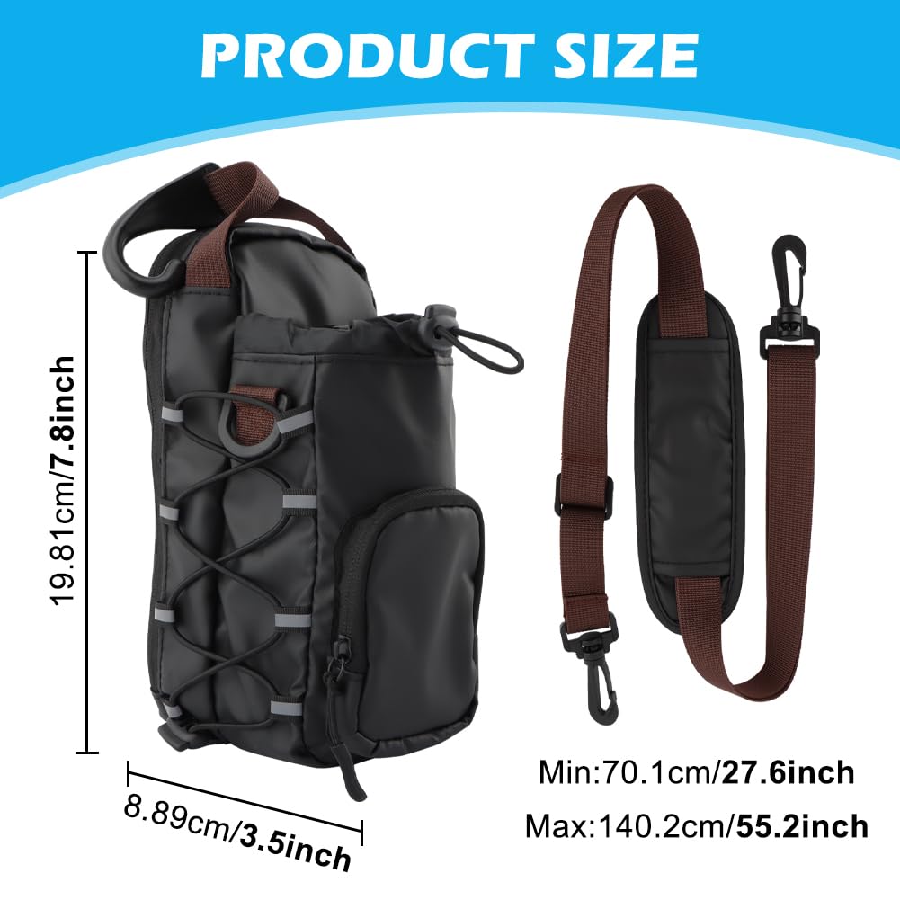 Kakalote Magnetic Gym Bag for Men and Women, with Phone Pockets & Shoulder Strap Water Bottle Holder Small Gym Bag for Sports and Travel(Black)