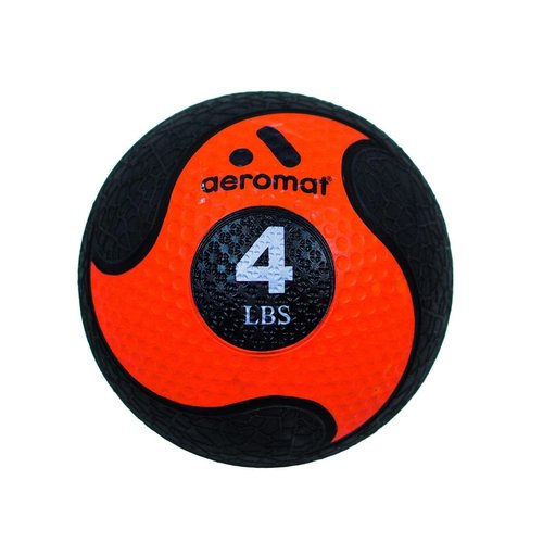 Aeromat Deluxe Medicine Ball Color: Black/Orange, Size: 7.75" Diameter