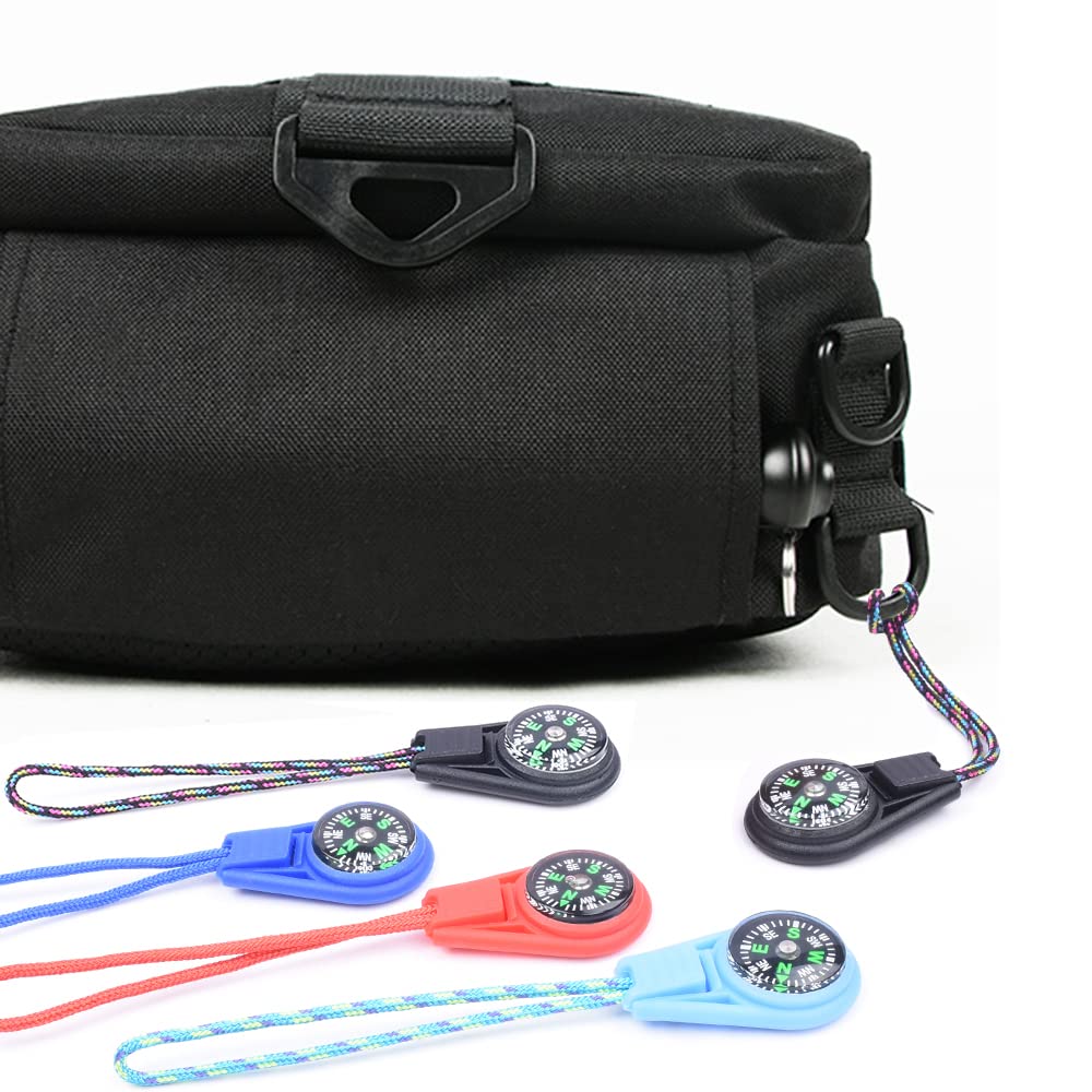 10 Pack Kids Compass - Mini Compass for Kids & Children's Classroom Navigation, Plastic Compass for Party Favors/Hiking/Boy Scout/Outdoor Survival (Mix)