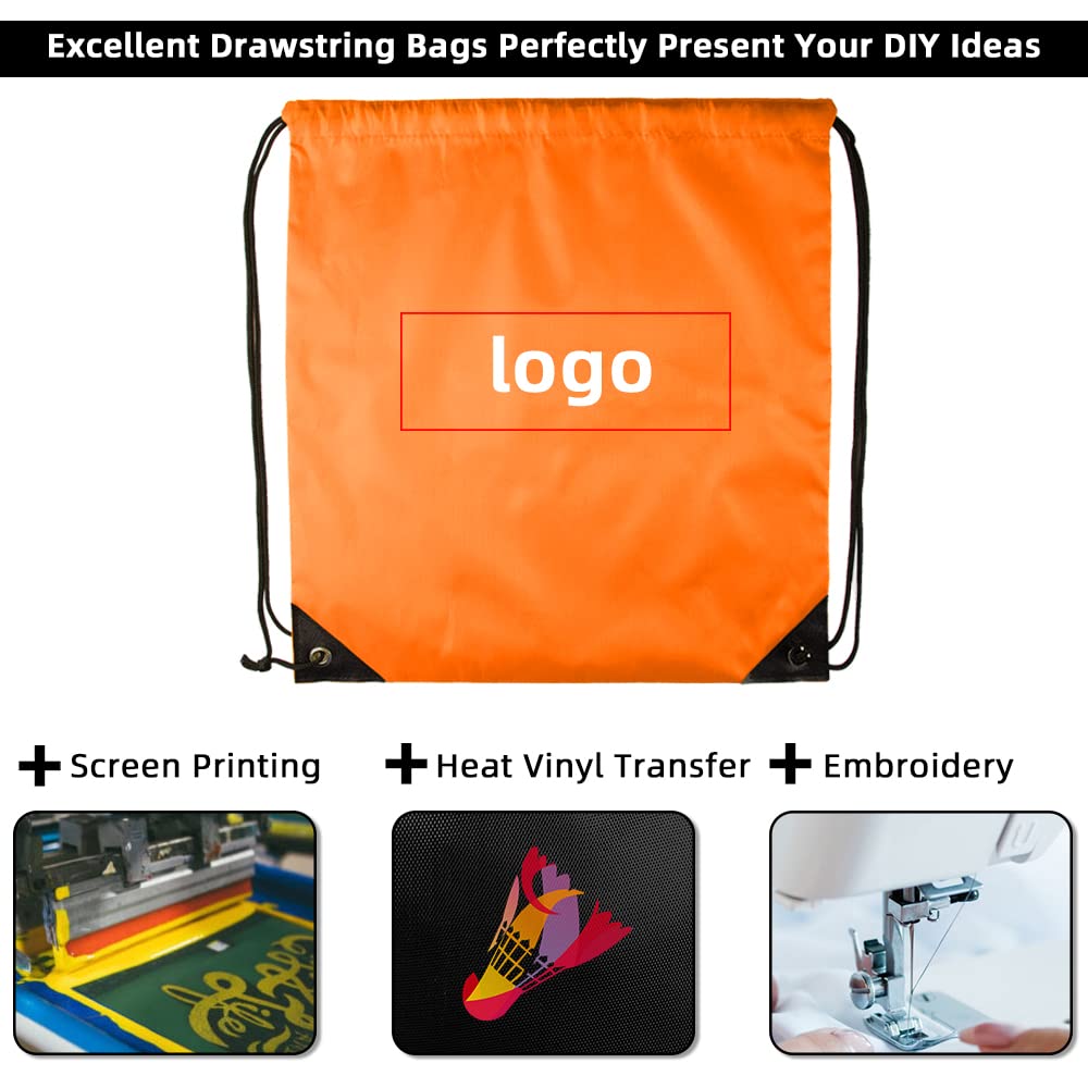 GoodtoU Drawstring Backpack 30 Pcs Draw String Sport Bag Bulk Gym Sack Drawstring Bag 10 Colors
