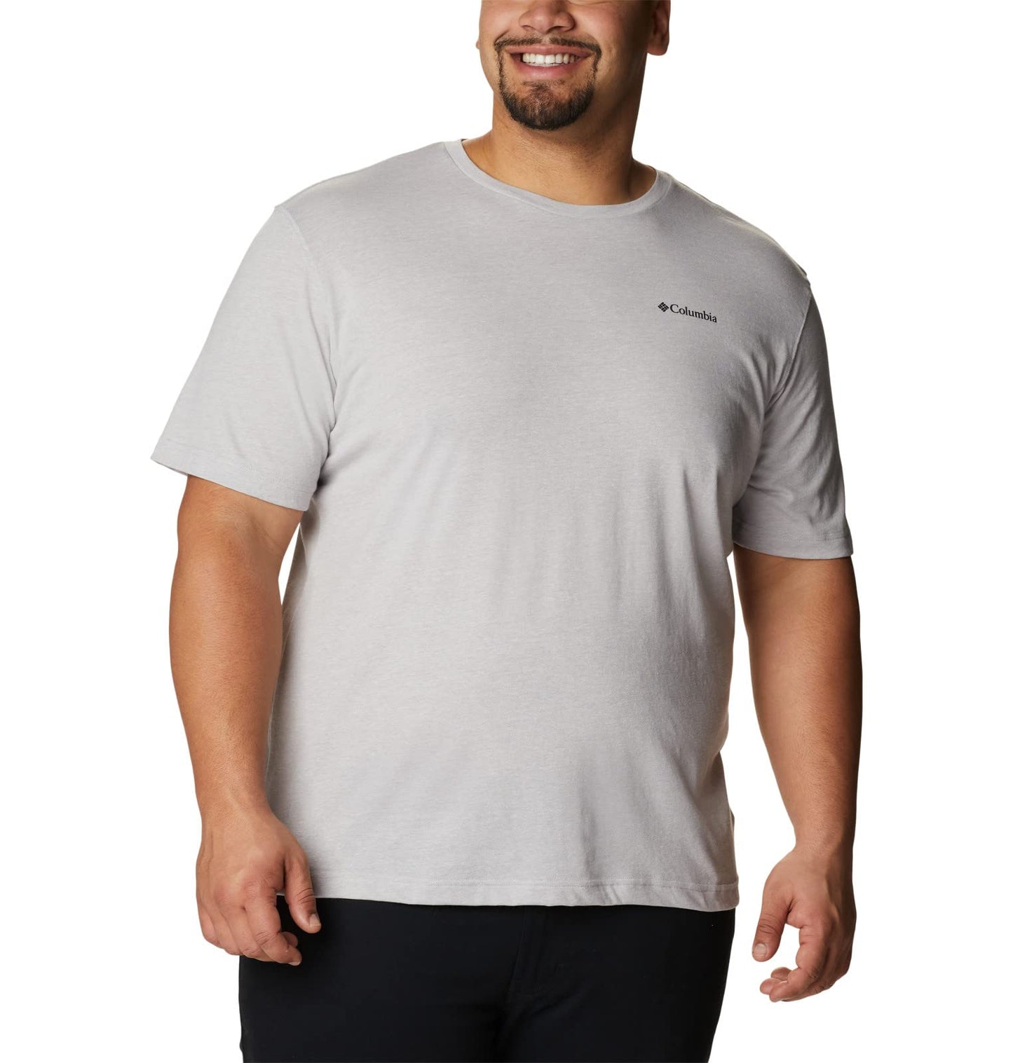 Columbia Men's Thistletown Hills Short Sleeve, Grey Heather, 4X Big