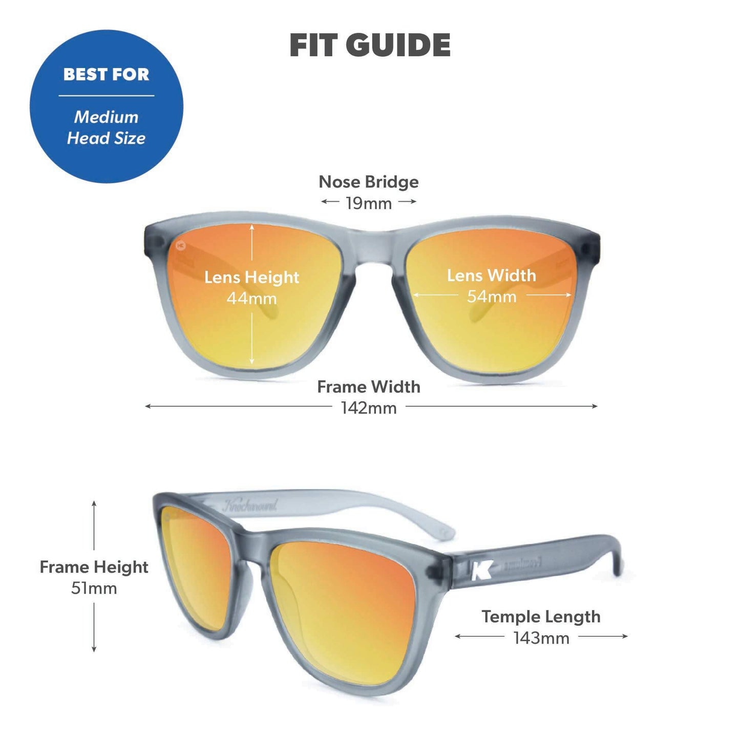 Knockaround Premiums Polarized Sunglasses for Men & Women - UV400 Protection