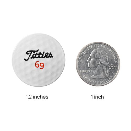 ZEETY Funny 3D Golf Ball Marker with Magnetic Hat Clip – Unique Golf Gifts & Golf Accessories for Men and Women Golfers
