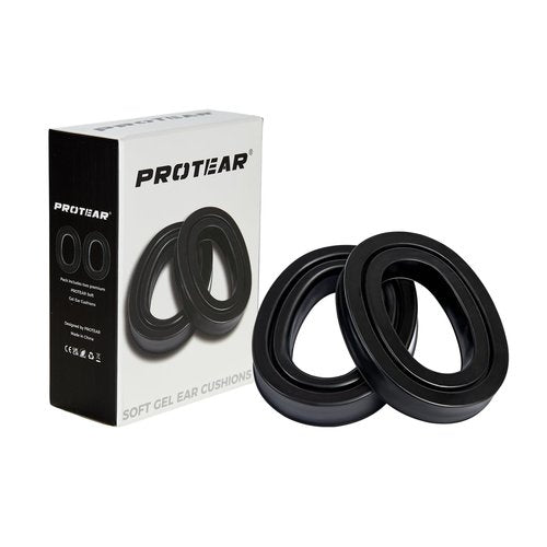 PROTEAR Silicone Gel Ear Pads for 3M WorkTunes/Peltor Sport/Range/Guard/Connect - Self-Adhesive & Cooling Replacement Ear Cushions, Noise Reducing Comfortable Earmuff Pads