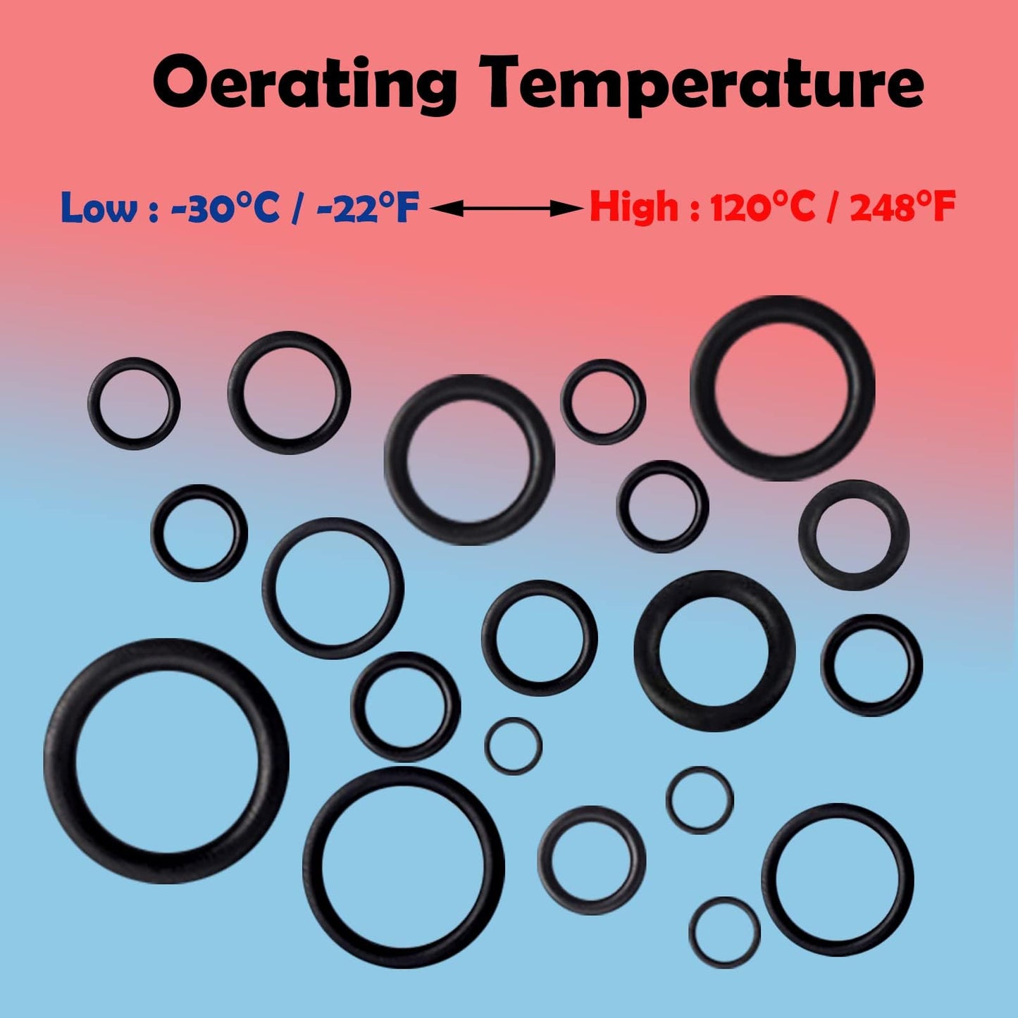 ZDBB 32 Size 1540 Pcs O Rings Assortment Kit Metric Nitrile Rubber Oring Set with 4 Pick for Automotive Faucet Pressure Washer Plumbing Air or Gas Repair OD 4mm-50mm