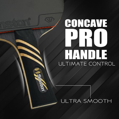 Senston Professional Table Tennis Paddle with Carbon Technology, Ping Pong Paddle Set for Advanced Player, Superior Control Ping Pong Rackets for Competition