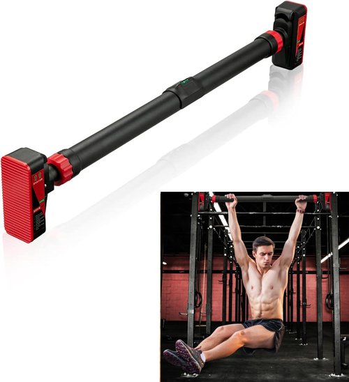 YardGo Pull Up Bar for Doorway, Strength Training Chin Up Bars, Workout Adjustable Portable Training Pull-Up Bars for Home Gym Upper Body Workout, No Installation Required, Max Load 440 LBS