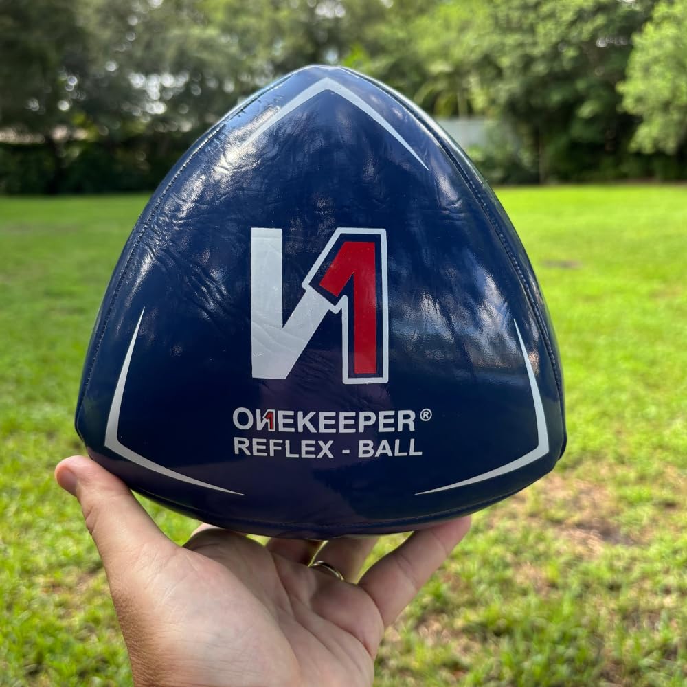 ONEKEEPER Soccer Reflex & Reaction Ball - White, Orange, Blue, Pink, and Fluo Yellow for Agility, Reflex, and Speed Training for Kids and Juniors (Yellow)