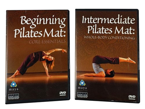 Topics Entertainment Set of 2 Yoga Training DVD - Beginning Pilates Mat: Core Essentials + Intermediate Pilates Mat: Whole Body Conditioning
