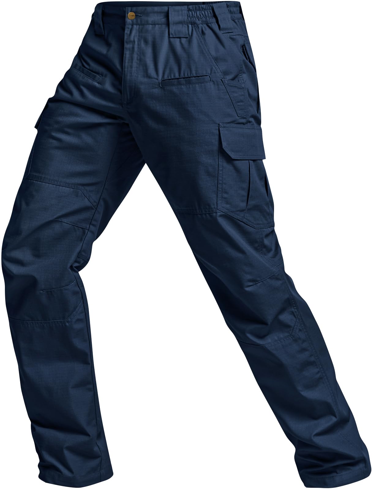 CQR Men's Tactical Pants, Water Resistant Ripstop Cargo Pants, Lightweight EDC Work Hiking Pants, Outdoor Apparel, Raider Midnight Blue, 34W x 30L