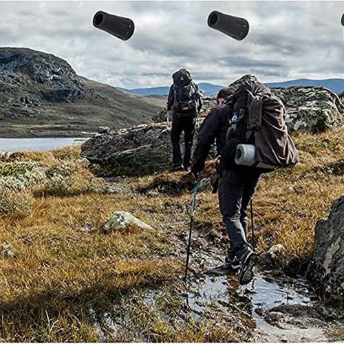 4-Pack Walking Stick Rubber Tips – Trekking Pole Tips Replacement for Hiking Poles, Walking Sticks, Ski Poles & More