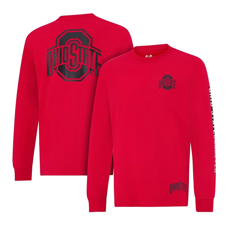 Ohio State Buckeyes Long Sleeve T-Shirt - Ultra Game NCAA Showtime 100% Cotton