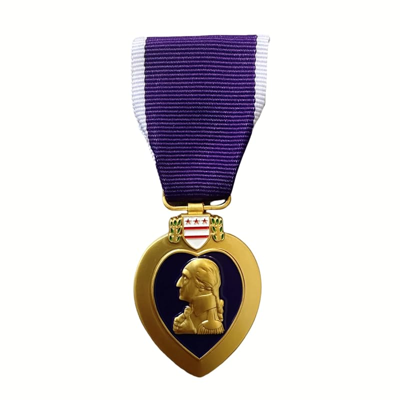 Purple Heart Medal Replica for Display – Honor & Respect Jewelry Decoration