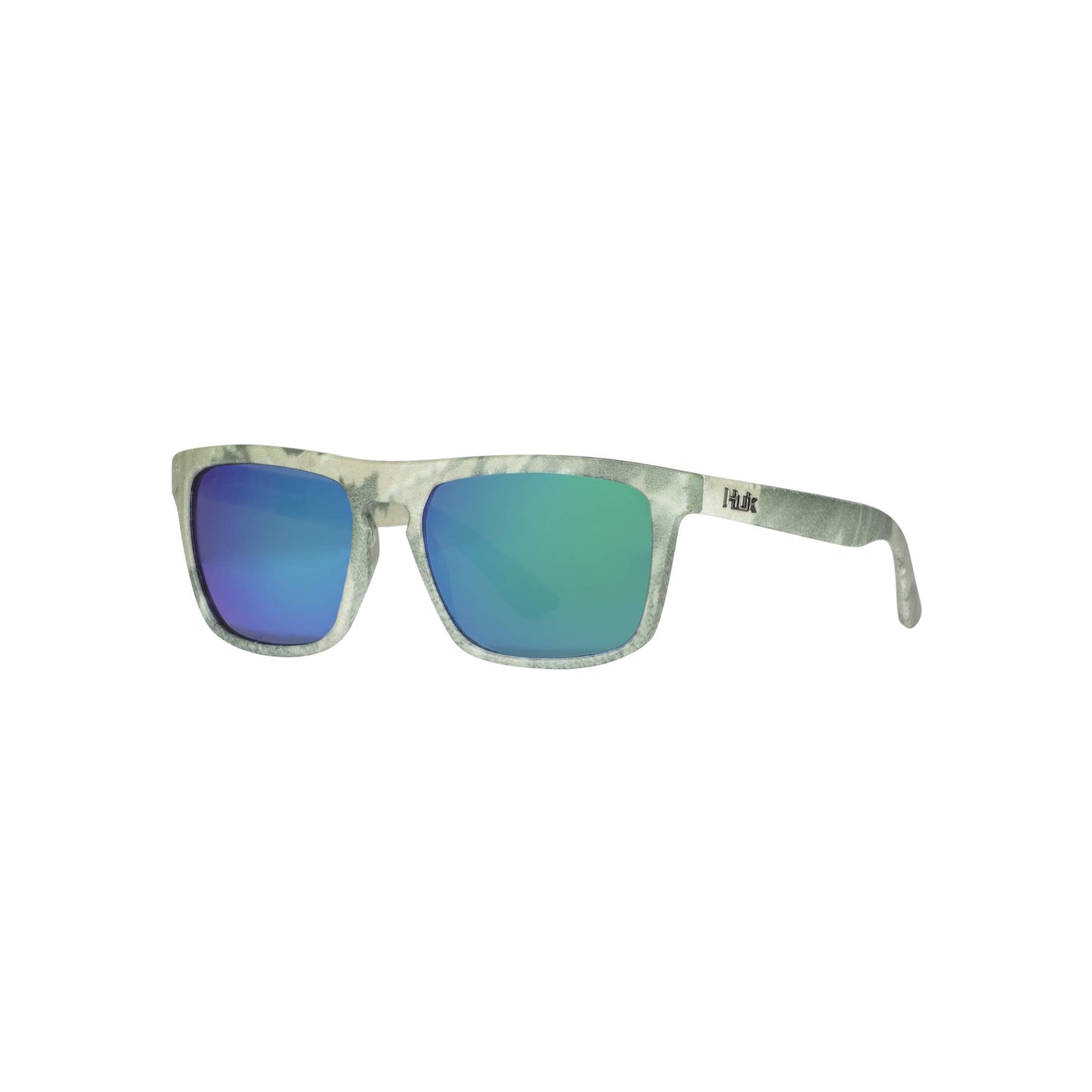 HUK Sunglasses, Polarized Lens Eyewear with Performance Frames, Fishing, Sports & Outdoors Sunglasses, (Siwash) Green Mirror / Southern Tier Subphantis, Medium