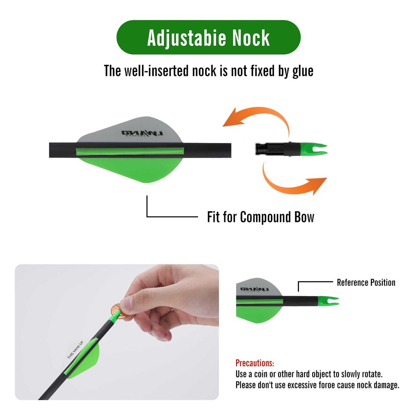 LWANO 32" Archery Hunting Arrows 100% Pure Carbon Fiber Arrows with 12 Pack Shaft 300 Spine Removable Tips for Compound Bow Target Practice