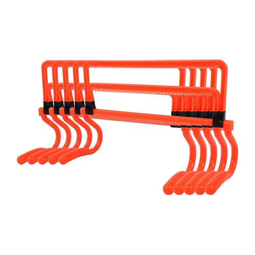 HURRISE 5PCS Soccer Training Hurdles - Adjustable Football Speed Agility Equipment for Kids & Adults, Portable Soccer Drills Cones Set