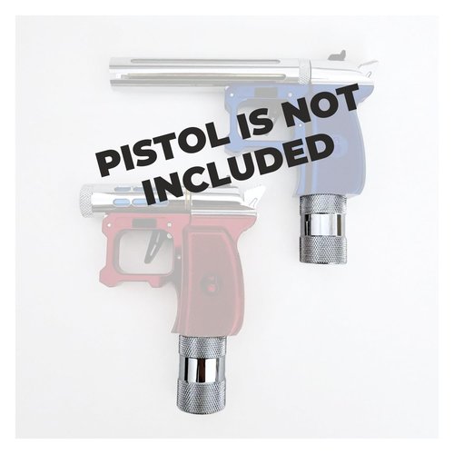 Hawki Gem 8g to 12g CO2 Adaptor, Chrome-Plated for Hawki Gem Air Pistol