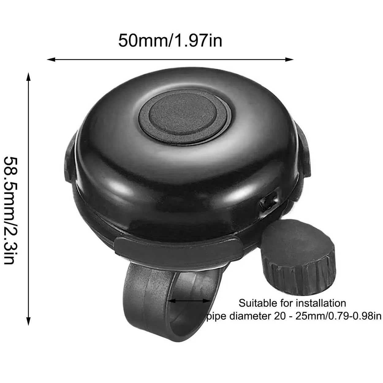 Bike Bell Aluminum Bicycle Bell with Loud Clear Sound Mountain Road Bicycle Handlebars Bell for Adults Kids