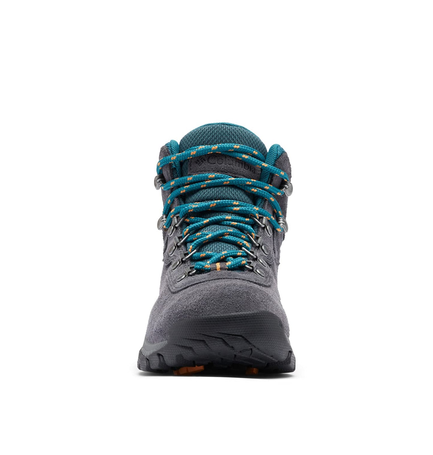 Columbia Womens Newton Ridge Plus Waterproof Amped, Shark/River Blue, 9