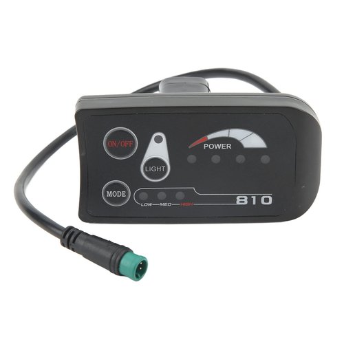 Electric Bike LED Display Meter with 8102 5P Connector 36V Electric Scooter Panel Compatible with Electric Ycles LED Display Panel for Bike Display Panel for Scooter (24V)