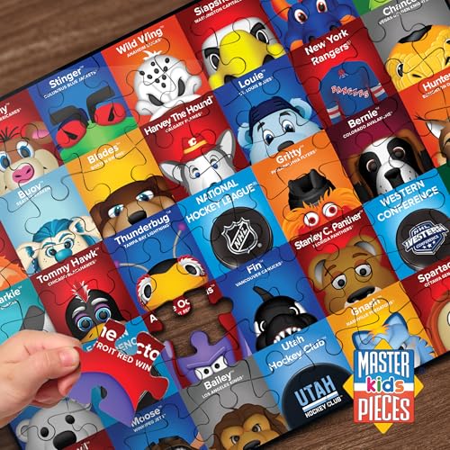 MasterPieces 100-Piece NHL Mascot Sports Puzzle for Kids - 14x19 Inches - Variation of This Listing