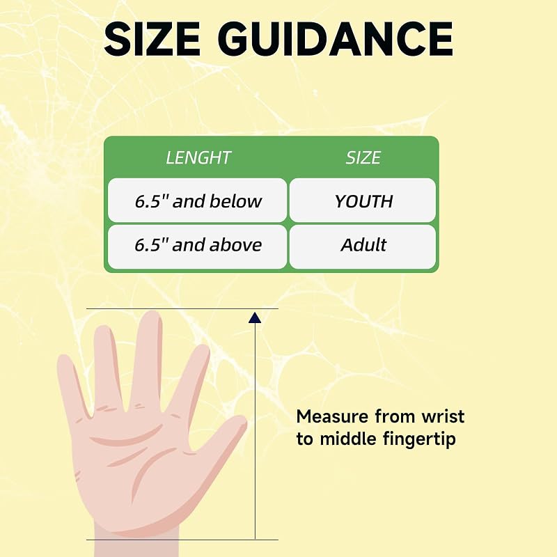 Big Crazy Sliding Mitt for Youth & Adults - Spider Embroidered Sliding Mitt (Ages 12+)