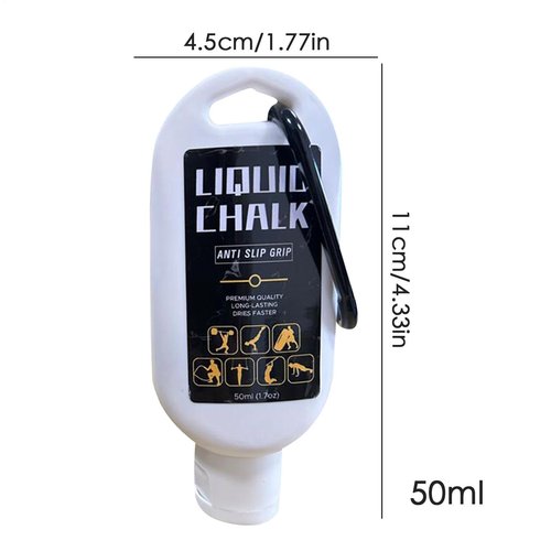 Grip Powder - 50ml Anti-Slip Climbing Chalk Bottle, Performance Griip Enhancer | Gym Grip Powder, Handholds Sports Gear Powder, Athletic Grip Solution, Weightlifting Grip Powder for Powerlifting