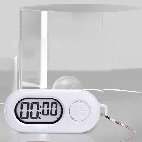 Stop Timer Portable Sports Stop Watch Key Chain Digital Countdown Clock LCD Screen Digital Clock Accessories for Cooking, Training, Shower, Studying