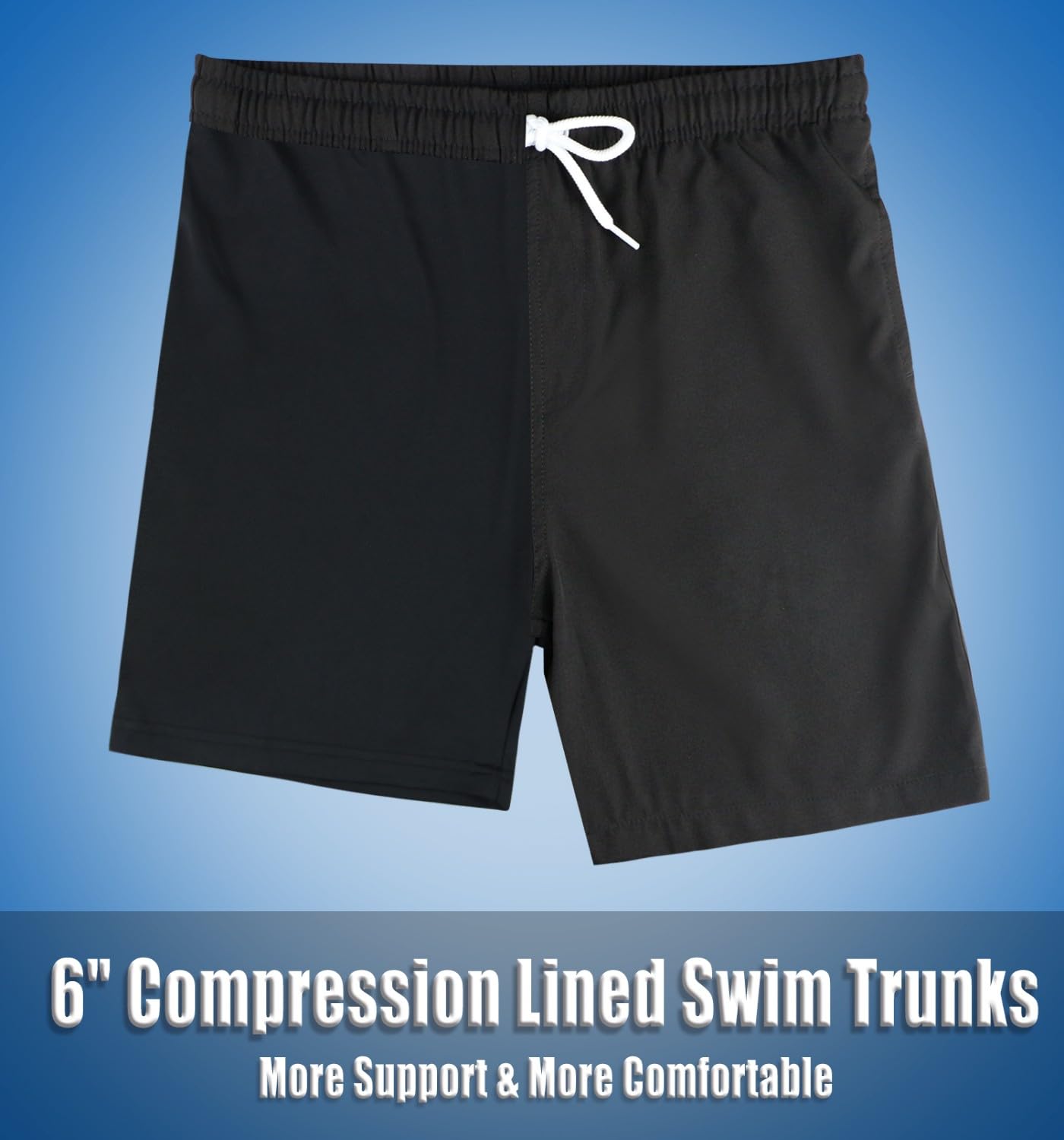 LUCOWEE Boys Bathing Trunks Boxer Brief Lined Anti Chafe Quality Swimming Shorts Swimsuits Stretchy Light Weight Quick Dry UPF 50+ Water to Land Ice Cream Waffle Size 10-12