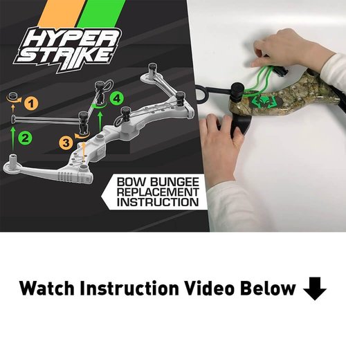 Zing Hyperstrike Bow Bungee Replacement - Color May Vary - Great for Long Range Outdoor Play