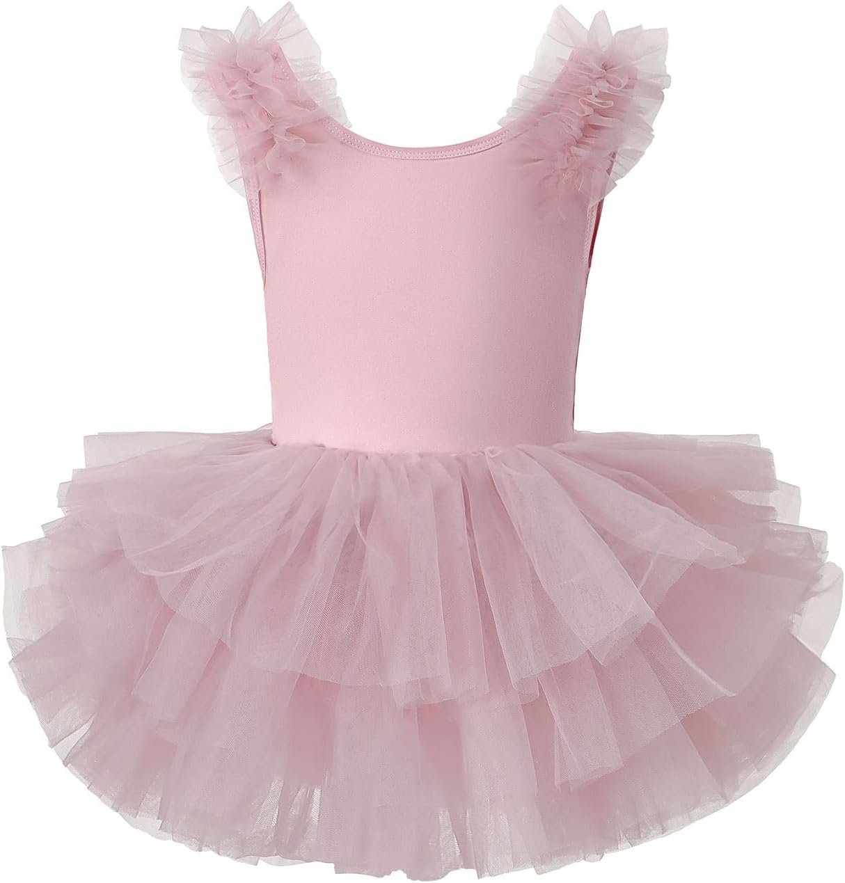 KARETT Toddler Ballet Outfit Sleeveless with Snap Gymnastics Leotards for Girls 1-7Y