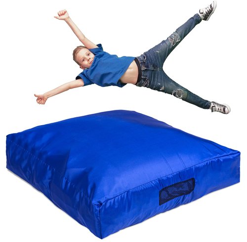 Foamma Crash Pad ??(48?™â€?X 48?™â€? (4 Ft X 4 Ft) ??Sensory Crash Pad with Foam Blocks for Autistic Kids, Soft Fabric & Washable Cover ??Ideal for Kids and Adults to Jump, Play, or Relax