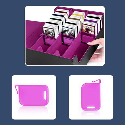 DIMITU 5Pcs Trading Card Box Baffle Clip Card Storage Partition Board Card Box Divider Clapboard