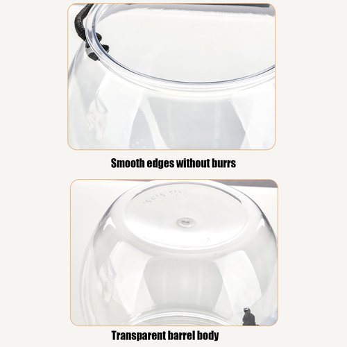 Catch and Release Plastiic Beach Aquarium Kit - Fish Travel Container | Fish Transport Container | Transparent Bait Buckets for Fishing | Leak-Proof Storage Box for Beach Seine Netting Live Bait