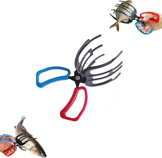 3 Claw Fish Gripper, Multifunctional Three Teeth Fishing Pliers Anti-Slip Fish Claw Gripper, Metal Fishing Pliers Gripper Catch Fish Control Clamp, Fishing Accessories
