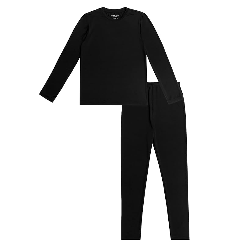 Fruit of the Loom Boys' Performance Baselayer Thermal Underwear Set - Black 14-16