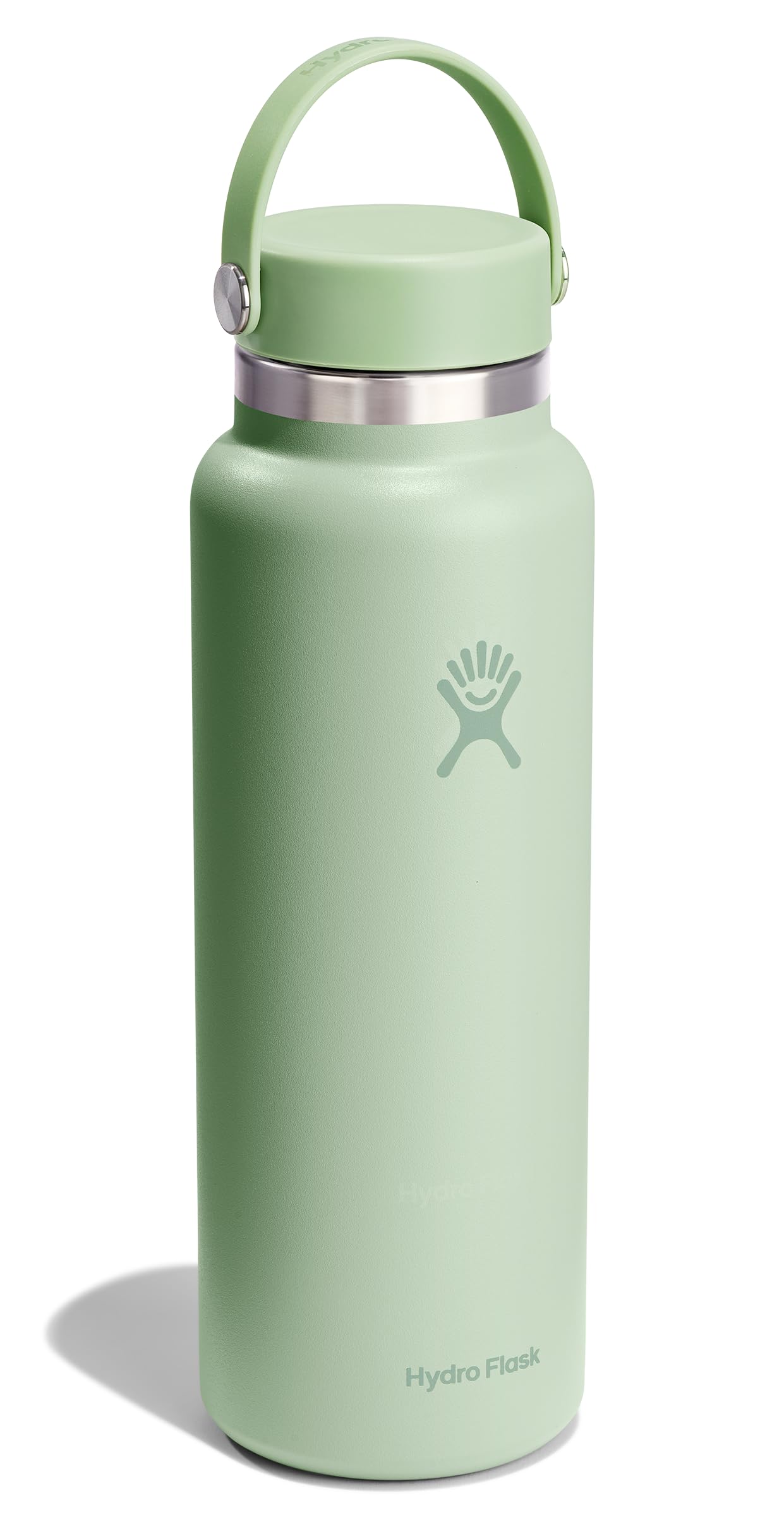 Hydro Flask Water Bottle - Insulated Stainless Steel - Wide Mouth Flex Lid, Non Spill, Leakproof and Refillable in 40 Oz