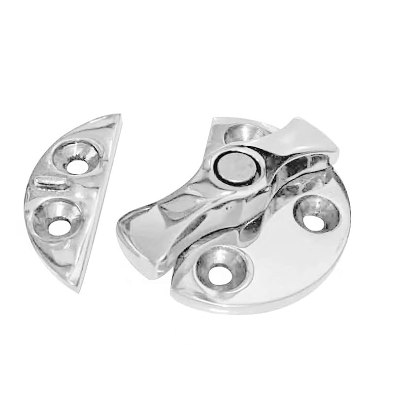 1Pc Stainless Steel 316 Boat Door Catch Latch Round Twist Turn Button for Marine Yachts