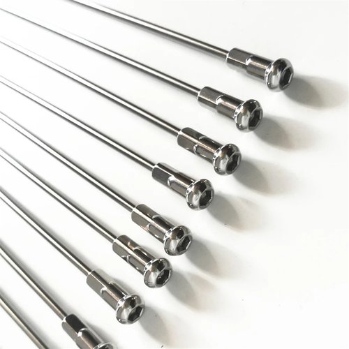 USXUEMIAO 36pcs/lot 11G Diameter 2.85mmLength 55-305mm J-Bend Electric Bike Spokes Material 304 Stainless Steel E-Bike Spokes with Nipples(130mmX2.85mm)