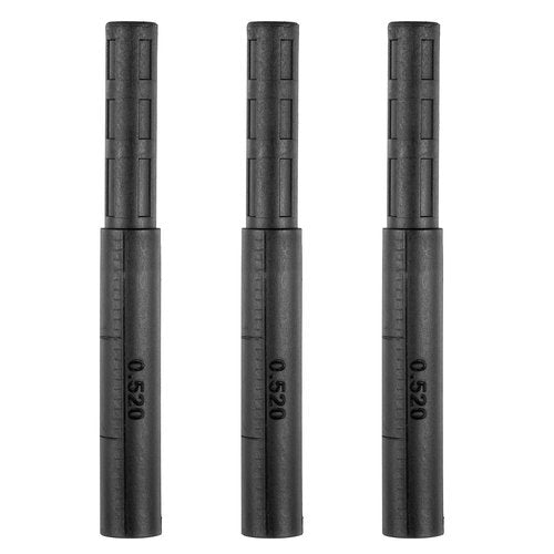 Yolev 3pcs Putter Shaft Extension,0.52" Golf Shaft Extension for Iron and Wood Putter,Black Golf Club Extensions Stick Extender Rod Accessories(Plastic)