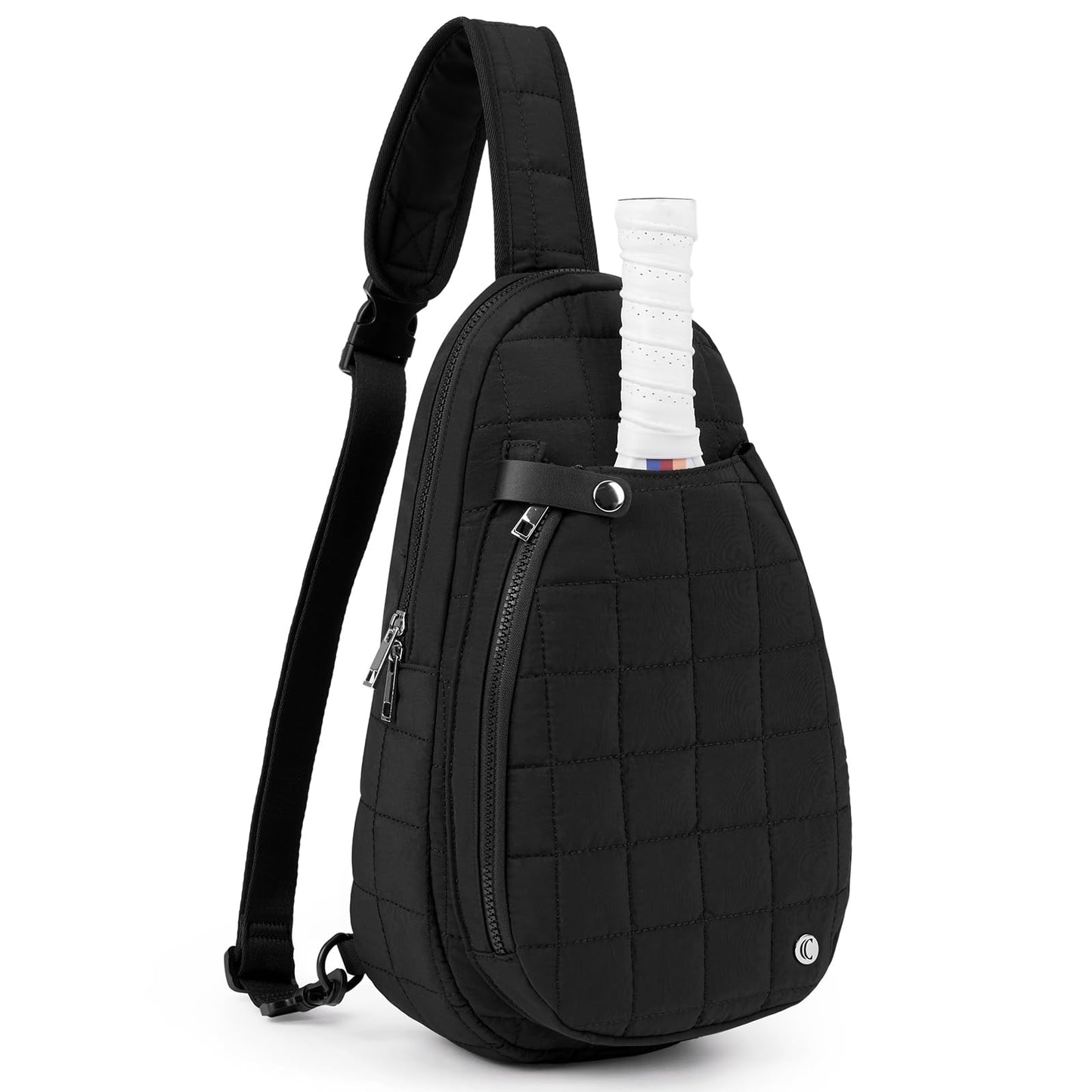 CLUCI Pickleball Bag for Women, Quilted Crossbody Bags for Women Men, Puffer Travel Sling Bag
