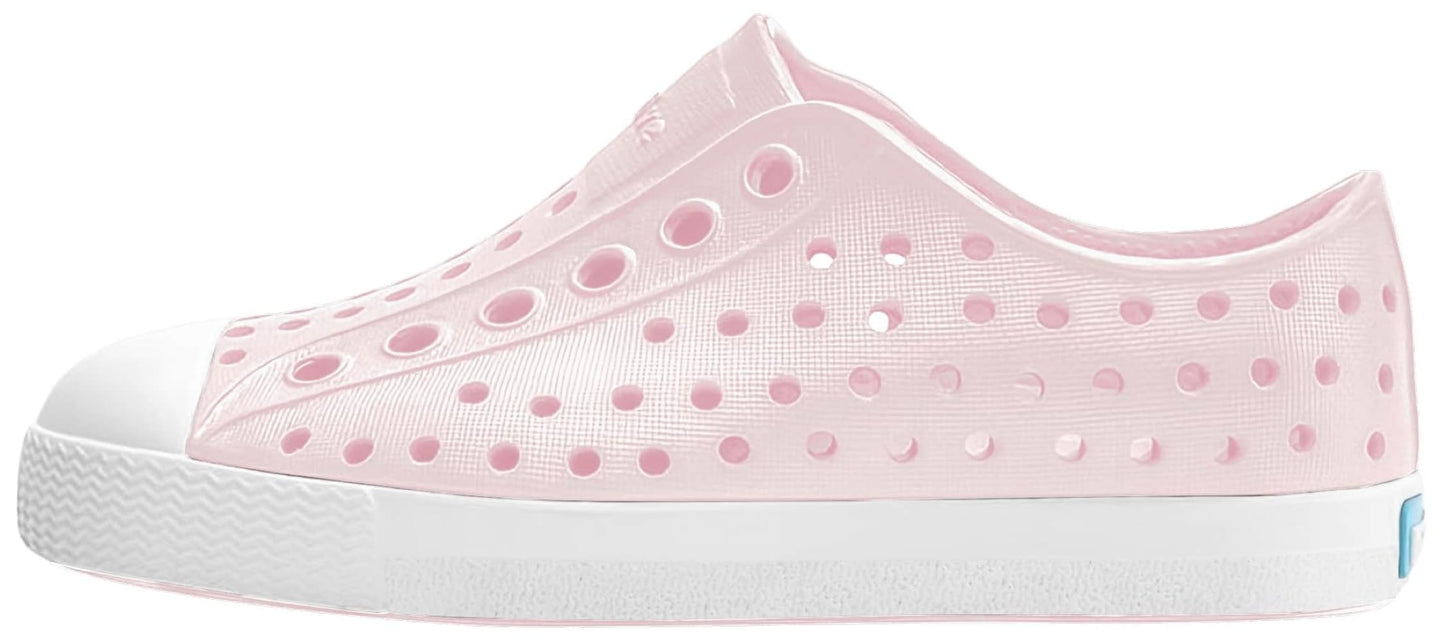 Native Shoes Unisex-Kids Jefferson Sneakers, Milk Pink/Shell White, 6 Toddler