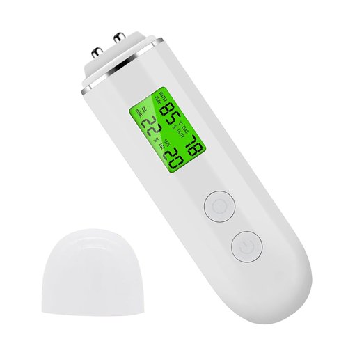 Facial Moisture Tester,Skin Hydration Tester Analyzer Machine Professional, Digital Skin Oil Sensor, Skin Analyzer Tester Water Oil Monitor LCD Display Monitoring Meter for Face and Body