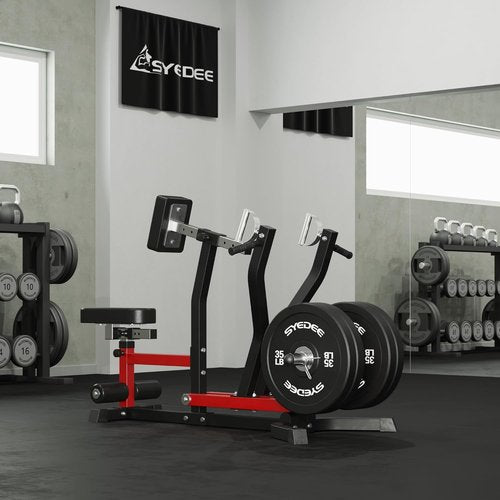 Mikolo Seated Row Machine, Back Machines Home Gym Plate Loaded, Adjustable Back Workout Equipment LAT Machine, with Independent Arms & Multi Grip Positions, 400LBS Capacity