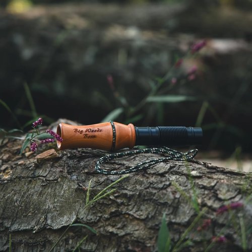 KLUK Custom Calls Big Woods Boss Grunt Tube – Cherry Wood Deer Call with Adjustable Tone for Realistic Buck Grunts, Doe Bleats & Fawn Sounds
