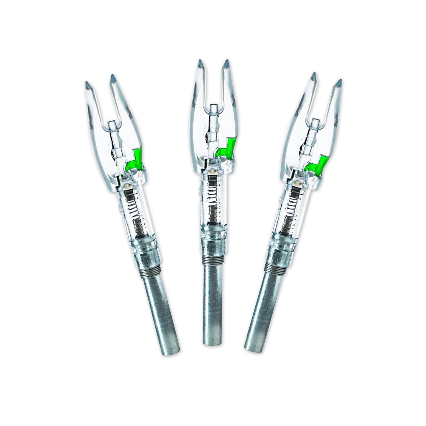 Halo Nock FIT Lighted Nocks for Archery & Bowhunting, Fits .204, .233, & .244-.246 Internal Diameter Arrows, Green, 3-Pack