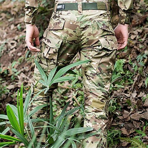 H World Shopping Military Army Tactical Airsoft Paintball Shooting Pants Combat Men Pants with Knee Pads MC (XL-36W)