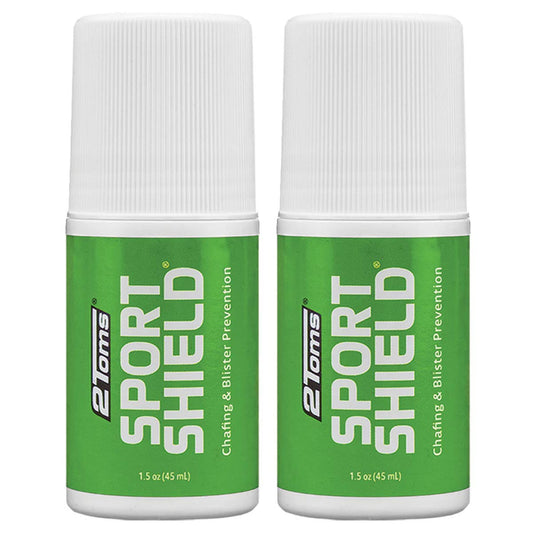 2Toms SportShield, Original Formula, All-Day Anti Chafe and Blister Prevention, Waterproof Protection from Chafing and Skin Irritation, 1.5 Ounces, 2 Bottles