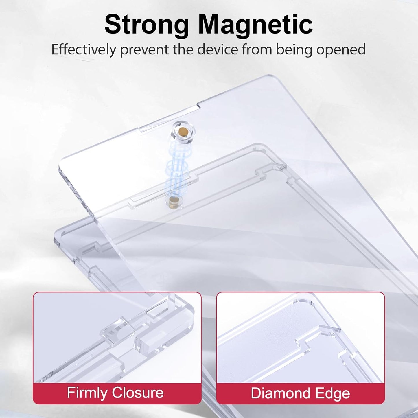 100ct Magnetic Card Holder, 35pt One Card Touch Holders for Trading Cards, U-V Protection Card Display Case Protectors Sleeves Hard Plastic Cover for Sports Game